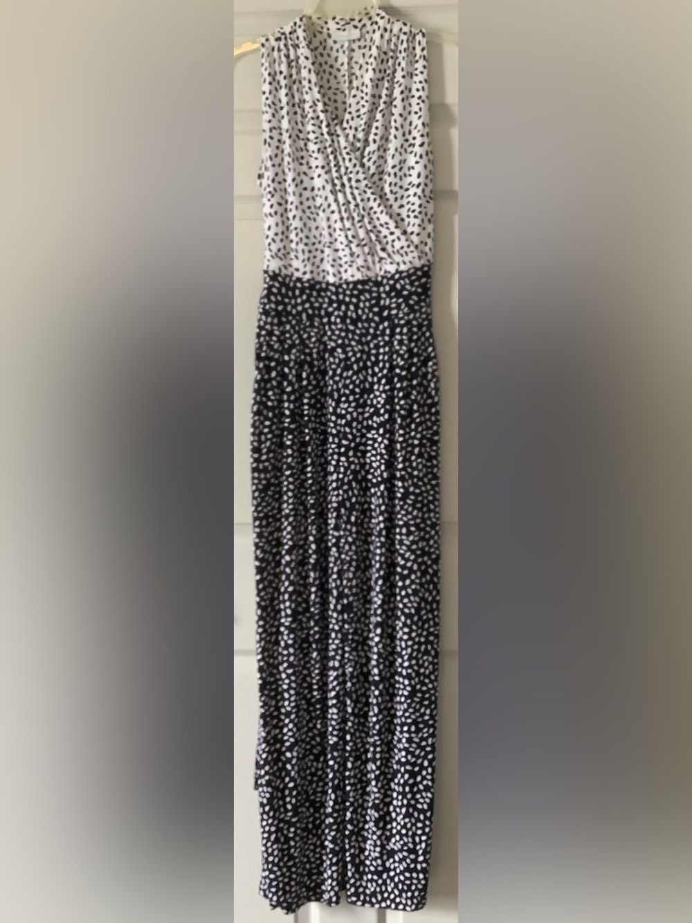 New York & Company Black and White Polka Dot Dress